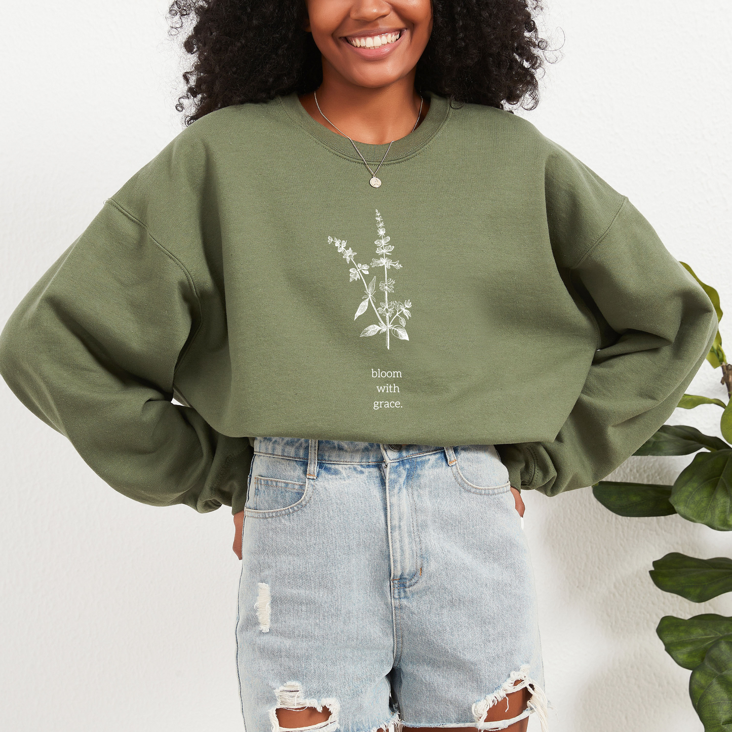 Bloom with Grace Crewneck Sweatshirt